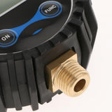 Digital Tire Inflator With Pressure Gauge, 200 PSI Air Chuck And Compressor Accessories With LED Backlit Screen Black - Aladdin Shoppers