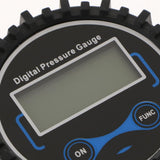 Digital Tire Inflator With Pressure Gauge, 200 PSI Air Chuck And Compressor Accessories With LED Backlit Screen Black - Aladdin Shoppers