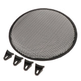 1Piece Speaker Grills Cover Case with 4Pcs Screws & 4Pcs Fix Bracket for 12 Inches Speaker Mounting Home Audio DIY, Black