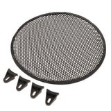 1Piece Speaker Grills Cover Case with 4Pcs Screws & 4Pcs Fix Bracket for 12 Inches Speaker Mounting Home Audio DIY, Black