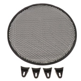 1Piece Speaker Grills Cover Case with 4Pcs Screws & 4Pcs Fix Bracket for 12 Inches Speaker Mounting Home Audio DIY, Black