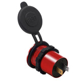 Maxbell 2xCar DC Aluminum Alloy Dual USB QC3.0 Quick Charge for LED Display  Green