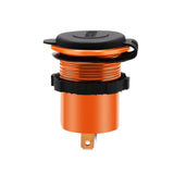 Maxbell 2xCar Aluminum Alloy USB QC3.0 Quick Charge for LED Display Golden Red