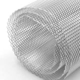 1 Piece Car Vehicle Silver Tone Aluminum Alloy Rhombic Grille Mesh Sheet - Aladdin Shoppers