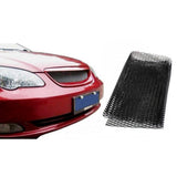 1 Piece Car Vehicle Silver Tone Aluminum Alloy Rhombic Grille Mesh Sheet Replacement Black - Aladdin Shoppers