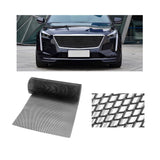 1 Piece Car Vehicle Silver Tone Aluminum Alloy Rhombic Grille Mesh Sheet Replacement Black - Aladdin Shoppers