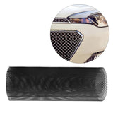 1 Piece Car Vehicle Silver Tone Aluminum Alloy Rhombic Grille Mesh Sheet Replacement Black - Aladdin Shoppers