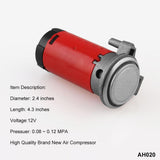 12V Compact Car Snail Dual Tone Electric Pump Siren Loud Air Horn Truck - Aladdin Shoppers