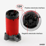 12V Compact Car Snail Dual Tone Electric Pump Siren Loud Air Horn Truck - Aladdin Shoppers