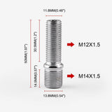 20X Extend Wheel Stud Conversion Screw Adapter For BMW M14*1.5-M12*1.5 5cm - Aladdin Shoppers