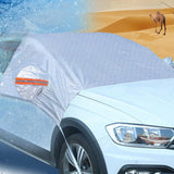 Ice King Windshield Cover Huge Size Fits Any Car Truck SUV Van Automobile - Keeps Ice & Snow Off - Top Quality Exterior Auto Snow Windshield Cover - Aladdin Shoppers