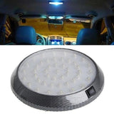 2PCS Round Car Interior LED Dome Ceiling Light Reading Lamp