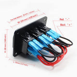 3 Gang ON-OFF Marine Ignition Toggle Rocker Switch Panel Waterproof For RV Car Boat Vehicles Truck Trailer Yacht (Blue LED) - Aladdin Shoppers
