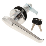 Maxbell Silver Cabinet Door L Handle Lock w/2 Keys for Toolbox Cabinet Truck
