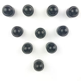 Set of 10 23mm Car Wheel Lug Nut Hexagonal Bolt Cover Cap Protector Black M10