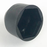 Set of 10 23mm Car Wheel Lug Nut Hexagonal Bolt Cover Cap Protector Black M10