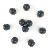 Set of 10 23mm Car Wheel Lug Nut Hexagonal Bolt Cover Cap Protector Black M10