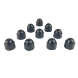 Set of 10 23mm Car Wheel Lug Nut Hexagonal Bolt Cover Cap Protector Black M10