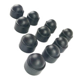 Set of 10 25mm Car Wheel Lug Nut Hexagonal Bolt Cover Cap Protector Black M12