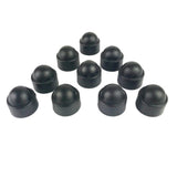 Set of 10 25mm Car Wheel Lug Nut Hexagonal Bolt Cover Cap Protector Black M12