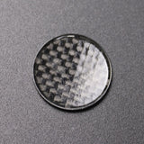Black Carbon Fiber Car Engine Start Stop Switch Button Sticker Cover For