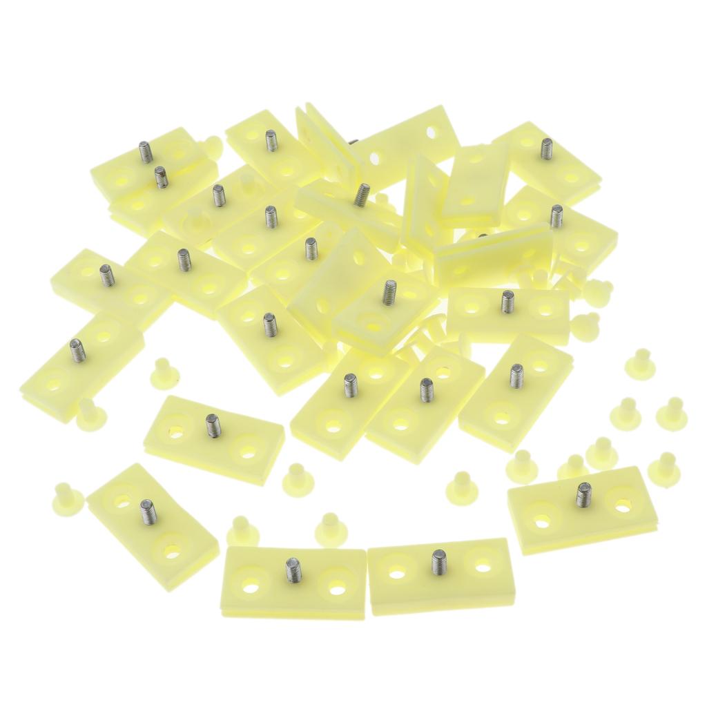 50pc Automotive Glass Buckle Universal Double-Hole Fixed Truck Window