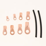 Maxbell 245PCS Open Barrel Wire Crimp Copper Ring Lugs Terminal Connector with Heat Shrink Tubing Assortment Kit - Aladdin Shoppers