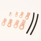 Maxbell 245PCS Open Barrel Wire Crimp Copper Ring Lugs Terminal Connector with Heat Shrink Tubing Assortment Kit - Aladdin Shoppers