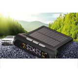Maxbell Aftermarket Tire Pressure Monitoring System TPMS Solar Power Universal Wireless + 4 External Sensors Real-time Display - Aladdin Shoppers