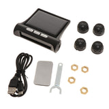 Maxbell Aftermarket Tire Pressure Monitoring System TPMS Solar Power Universal Wireless + 4 External Sensors Real-time Display - Aladdin Shoppers