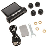 Maxbell Aftermarket Tire Pressure Monitoring System TPMS Solar Power Universal Wireless + 4 External Sensors Real-time Display - Aladdin Shoppers