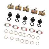 Maxbell 5 Pack Heavy Duty Rocker Toggle Switch 15A 250V SPST 2 Pin ON/OFF Switch With Waterproof Boot Cap Cover - Aladdin Shoppers