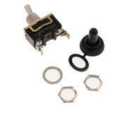 Maxbell 5 Pack Heavy Duty Rocker Toggle Switch 15A 250V SPST 2 Pin ON/OFF Switch With Waterproof Boot Cap Cover - Aladdin Shoppers