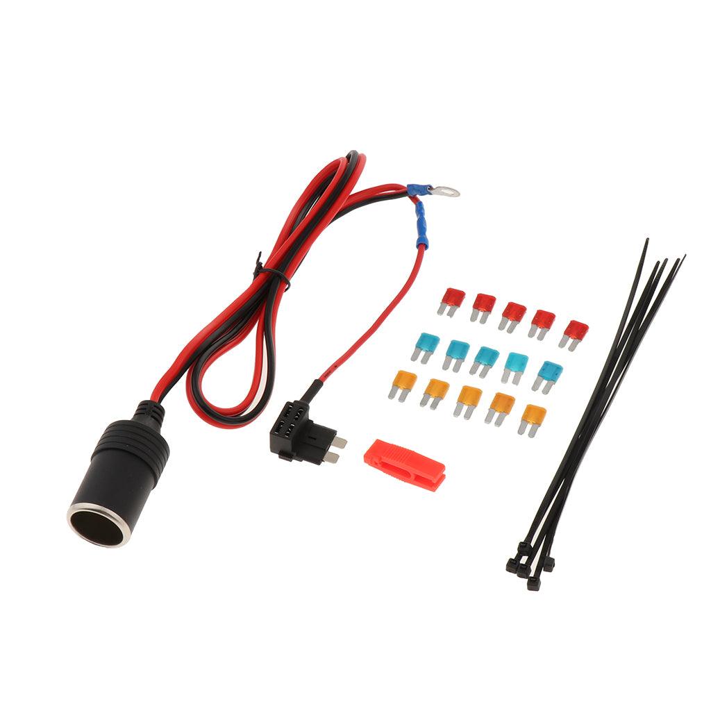 cigarette lighter fuse tap how to power from and a second fuse holder to protect new circuit Cigarette Lighter Plug Fuse