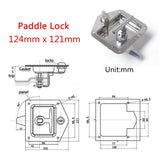 Maxbell Car Truck Trailer Camp Stainless Steel Folding T Shape Handle Lock Tool Latch - Aladdin Shoppers