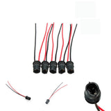 Maxbell 2x5pieces T10 W5W Wedge Light Bulb Socket Connector Holder For Auto Truck Boat