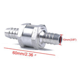 Maxbell 2x10MM Aluminium One Way Fuel Non Return Check Valve Petrol Diesel Oil Water