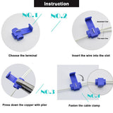 Maxbell Quick Splice T-Tap Electrical Wire Crimp Terminals&Spade Connectors Kit 85pc