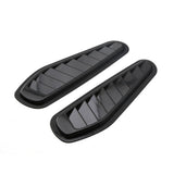 Maxbell 2X ABS Black Car Air Flow Intake Hood  Vent Louver Bonnet Cover Decor