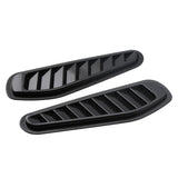 Maxbell 2X ABS Black Car Air Flow Intake Hood  Vent Louver Bonnet Cover Decor