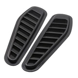 Maxbell 2X ABS Black Car Air Flow Intake Hood  Vent Louver Bonnet Cover Decor