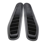 Maxbell 2X ABS Black Car Air Flow Intake Hood  Vent Louver Bonnet Cover Decor