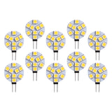 Maxbell 10X G4 DC12V SMD 5050 9 LED Camper Bulb Lamp Warm White Light Car