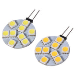 Maxbell 10X G4 DC12V SMD 5050 9 LED Camper Bulb Lamp Warm White Light Car