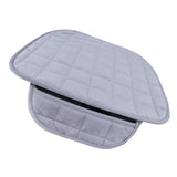 Universal Front & Rear Square Row Car Auto Seat Cover Pad Gray