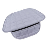 Universal Front & Rear Square Row Car Auto Seat Cover Pad Gray