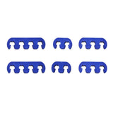 Maxbell 3xBlue Spark Plug Wire Cable Dividers 7mm 8mm 9mm Universal Fit For Chevy Ford
