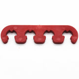 Maxbell 2xRed Spark Plug Wire Cable Dividers 7mm 8mm 9mm Universal Fit For Chevy Ford