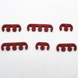 Maxbell 2xRed Spark Plug Wire Cable Dividers 7mm 8mm 9mm Universal Fit For Chevy Ford