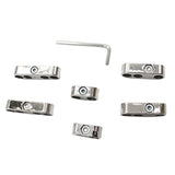 Maxbell 2xChrome Car Spark Plug Wire Cable Divider 7mm 8mm Universal For Chevy Ford